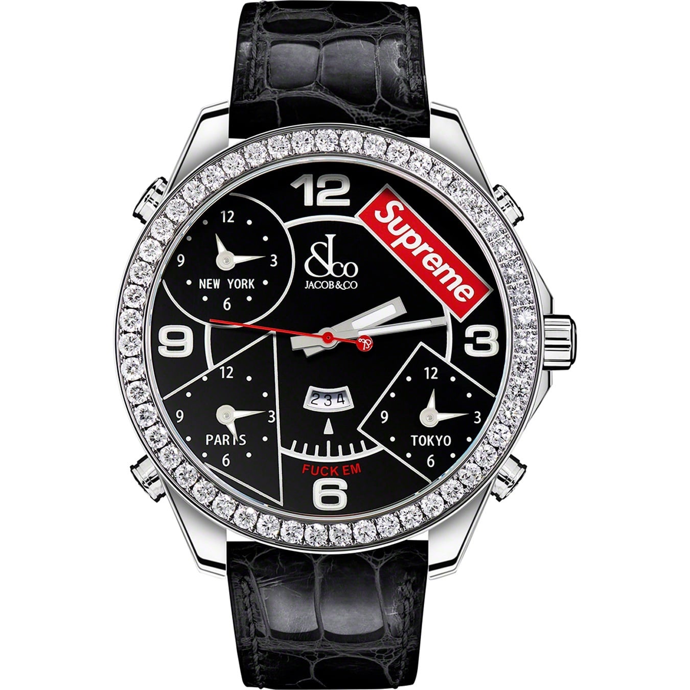 Supreme®/Jacob & Co Time Zone 47mm Watch view 6